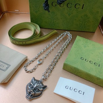 GUCCI ネックレス シルバー ユニセックス