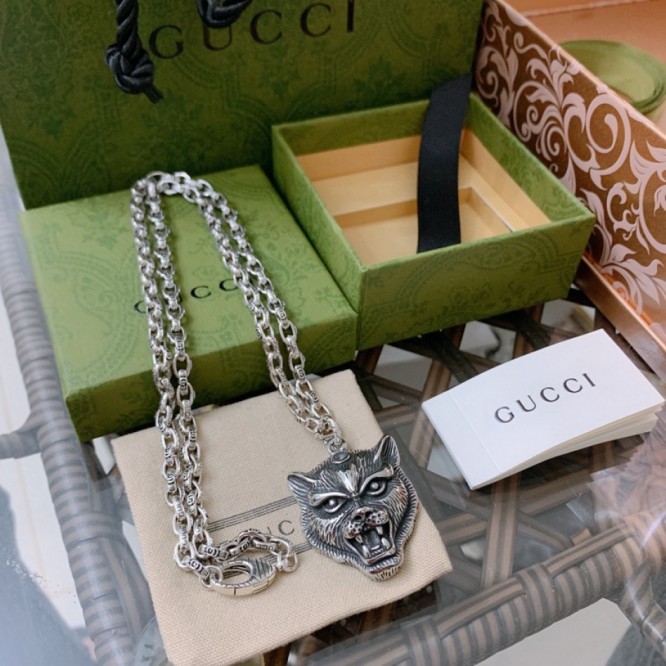 GUCCI ネックレス シルバー ユニセックス