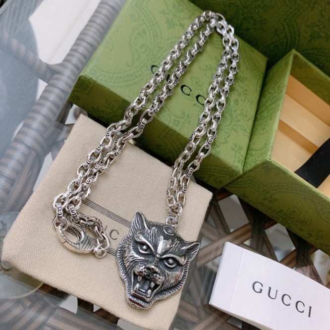 GUCCI ネックレス シルバー ユニセックス