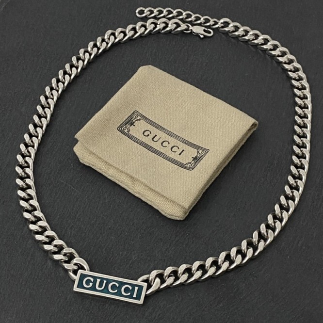 GUCCI ネックレス シルバー ユニセックス