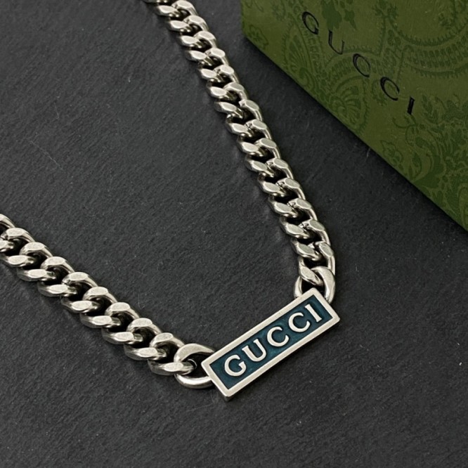 GUCCI ネックレス シルバー ユニセックス
