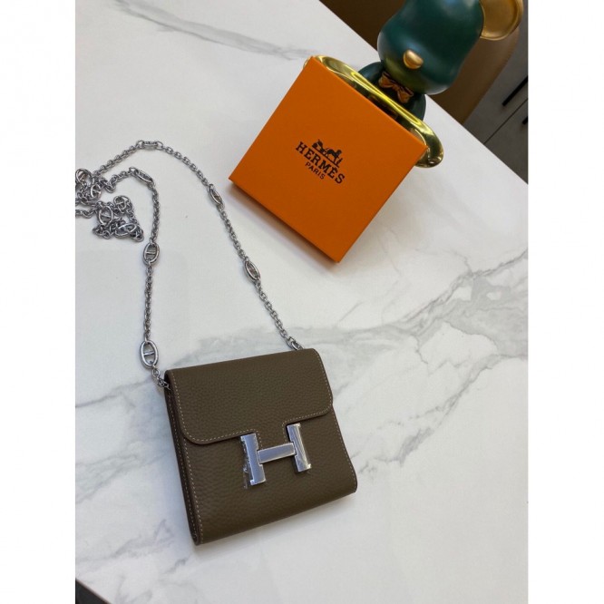 Hermes・レザー コンチネンタルウォレット 財布 折財布8801