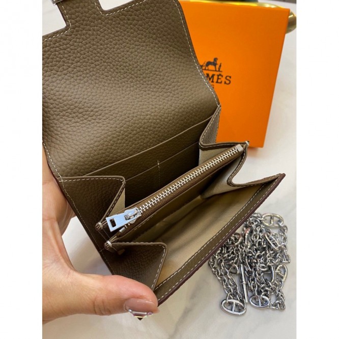 Hermes・レザー コンチネンタルウォレット 財布 折財布8801