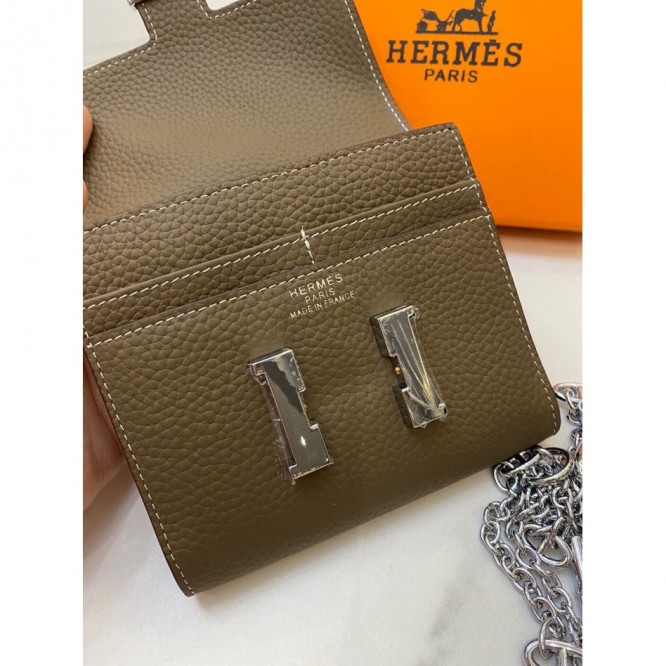 Hermes・レザー コンチネンタルウォレット 財布 折財布8801