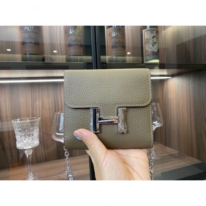 Hermes・レザー コンチネンタルウォレット 財布 折財布8801