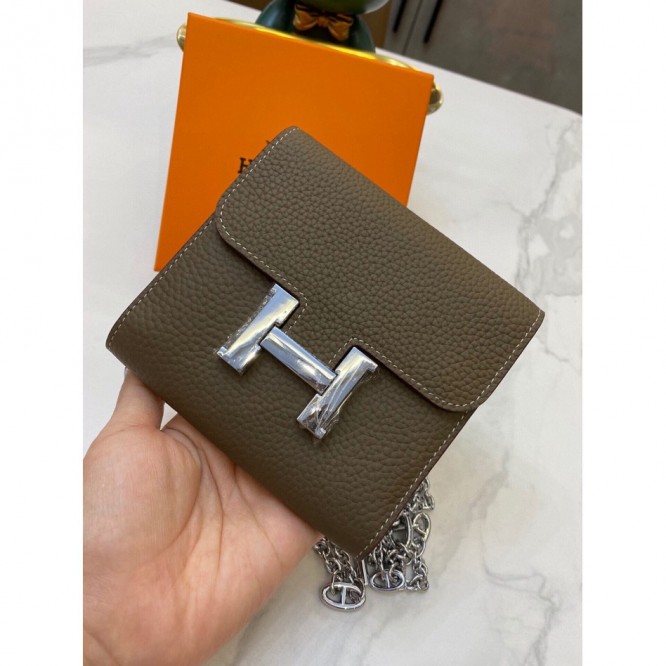 Hermes・レザー コンチネンタルウォレット 財布 折財布8801