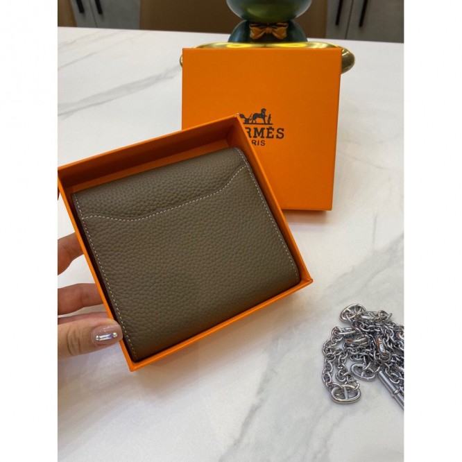 Hermes・レザー コンチネンタルウォレット 財布 折財布8801
