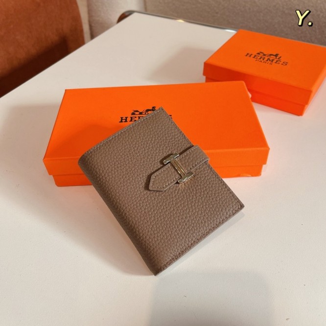 Hermes・レザー コンチネンタルウォレット 財布 折財布
