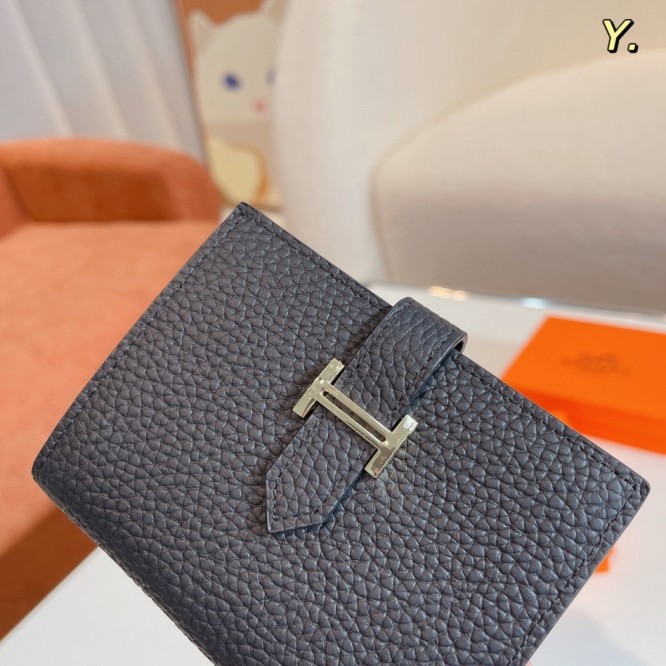Hermes・レザー コンチネンタルウォレット 財布 折財布