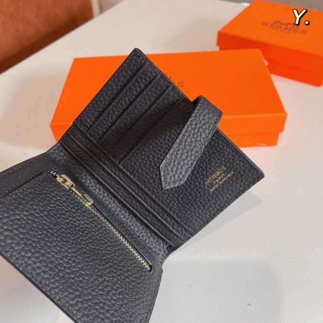 Hermes・レザー コンチネンタルウォレット 財布 折財布