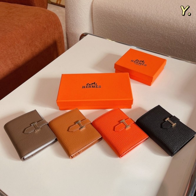 Hermes・レザー コンチネンタルウォレット 財布 折財布
