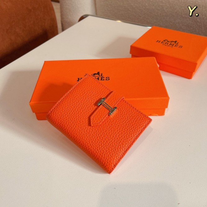 Hermes・レザー コンチネンタルウォレット 財布 折財布