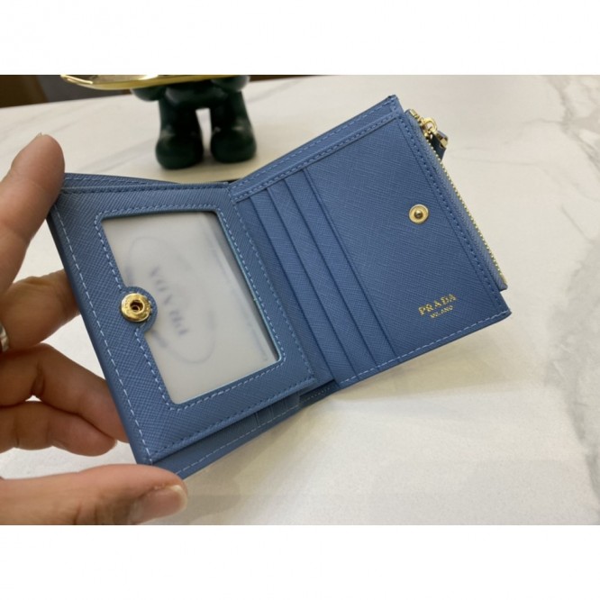PRADA・レザー コンチネンタルウォレット 財布 ファスナー 長財布