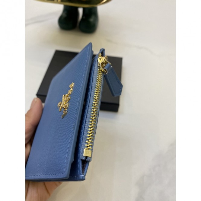 PRADA・レザー コンチネンタルウォレット 財布 ファスナー 長財布