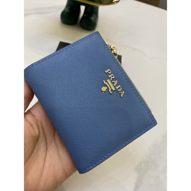 PRADA・レザー コンチネンタルウォレット 財布 ファスナー 長財布