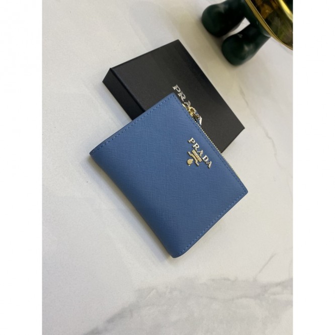 PRADA・レザー コンチネンタルウォレット 財布 ファスナー 長財布