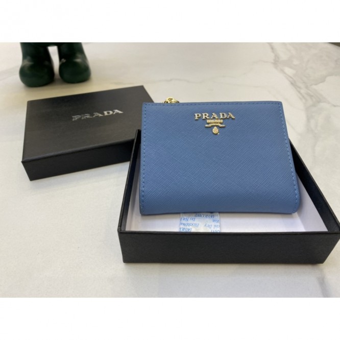 PRADA・レザー コンチネンタルウォレット 財布 ファスナー 長財布