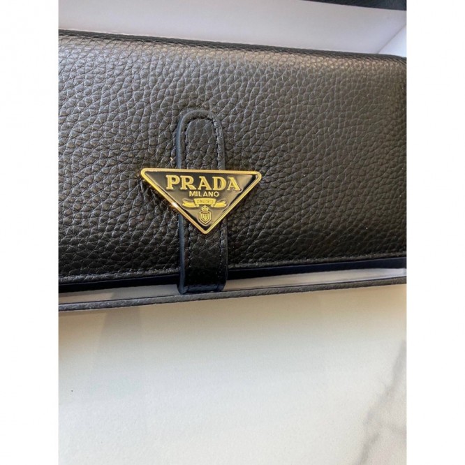 PRADA・レザー コンチネンタルウォレット 財布 ファスナー 長財布