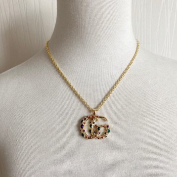 GUCCI インターロッキングG シルバー ネックレス1