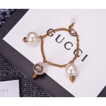 【GUCCIグッチ】インターロッキング G シルバー ブレスレッド