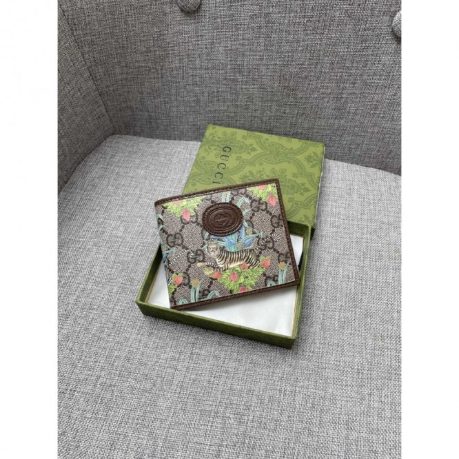 GUCCI TIGER プリント GG コインウォレット673000