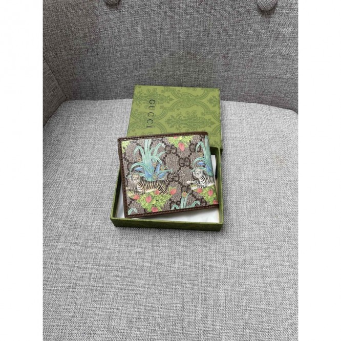 GUCCI TIGER プリント GG コインウォレット673000