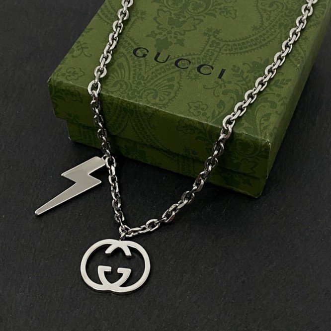 GUCCI ネックレス シルバー ユニセックス