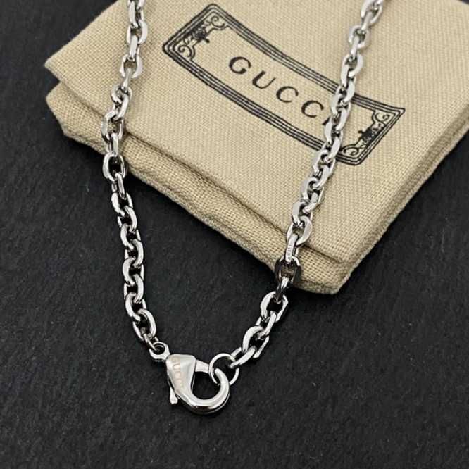 GUCCI ネックレス シルバー ユニセックス