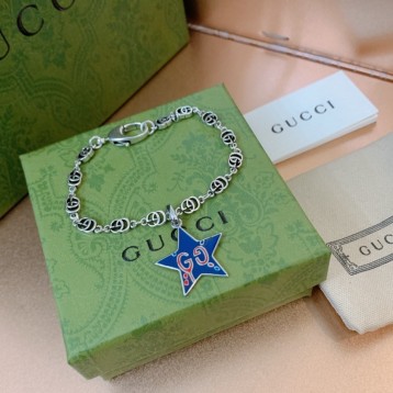 【GUCCIグッチ】インターロッキング G シルバー ブレスレッド