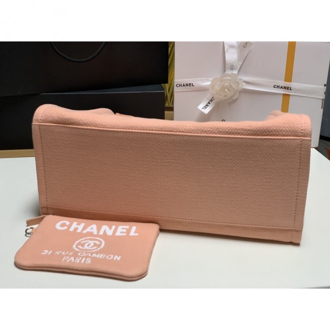 CHANELビーチキャンバスバッグキャンバストートショッピングバッグ