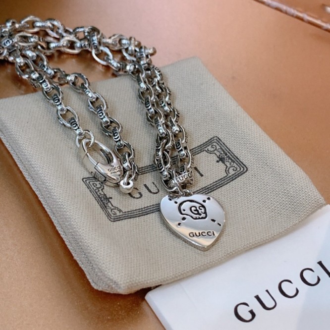 GUCCI ネックレス シルバー ユニセックス