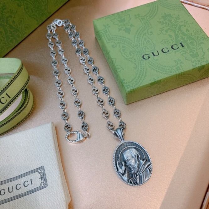 GUCCI ネックレス シルバー ユニセックス
