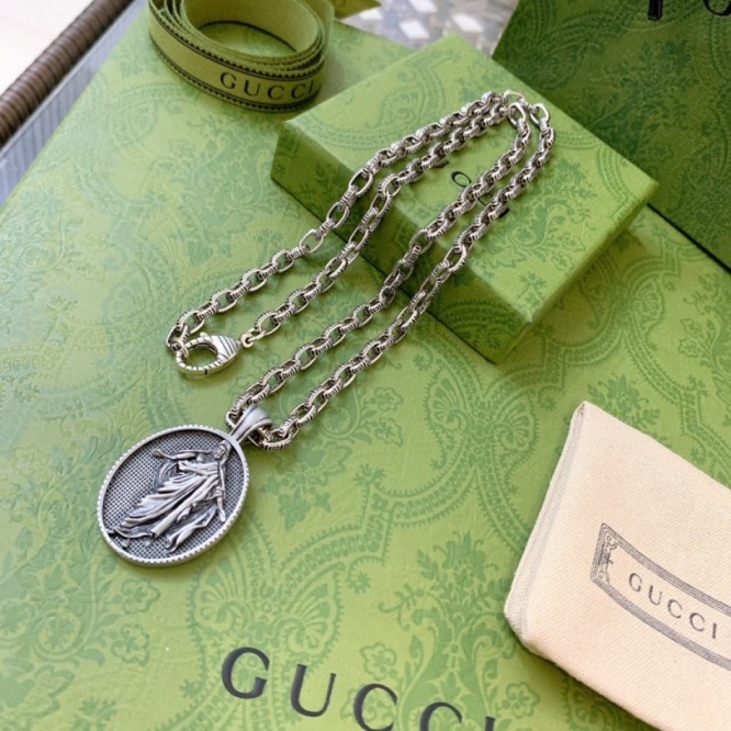 GUCCI ネックレス シルバー ユニセックス