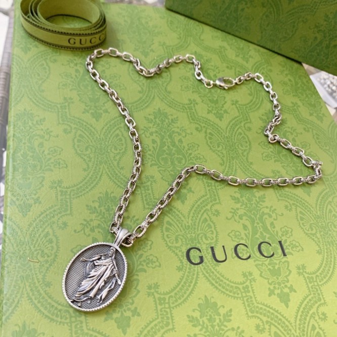GUCCI ネックレス シルバー ユニセックス