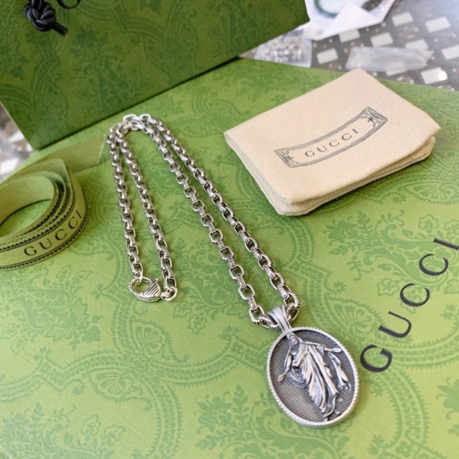 GUCCI ネックレス シルバー ユニセックス