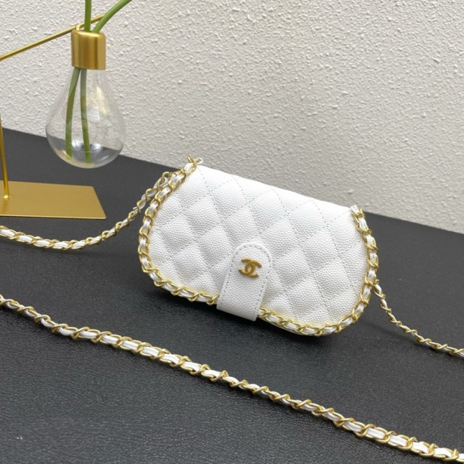 【CHANEL】 フラップバッグ ラムスキン ク