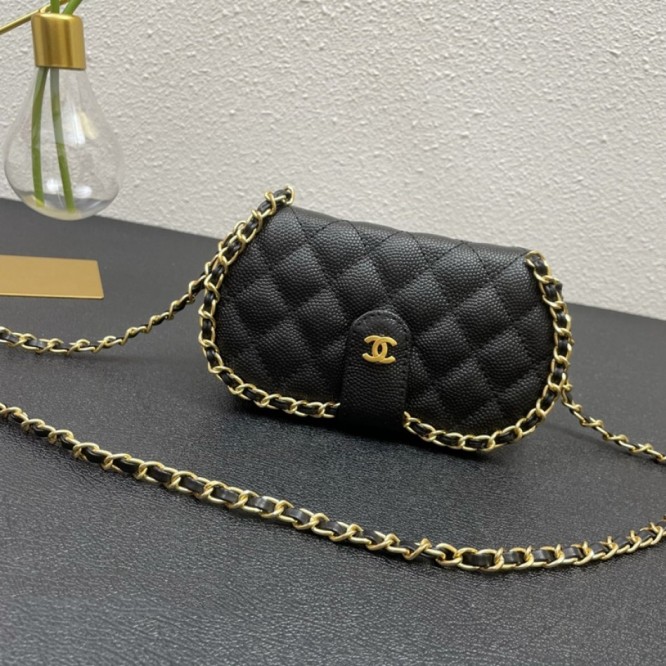 【CHANEL】 フラップバッグ ラムスキン ク