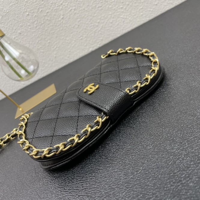 【CHANEL】 フラップバッグ ラムスキン ク
