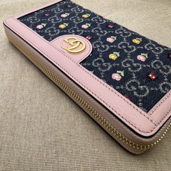 【GUCCI】オフィディア ジップ長財布 デニム 日本限定