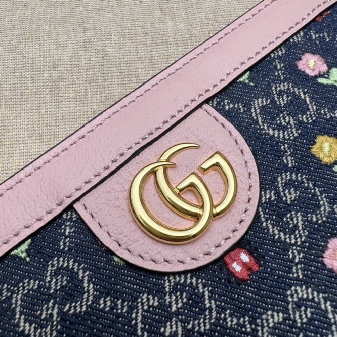 【GUCCI】オフィディア ジップ長財布 デニム 日本限定
