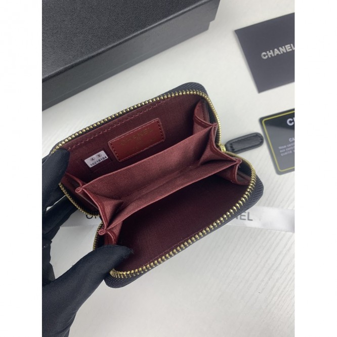 ChaneL・レザー コンチネンタルウォレット 財布 折財布