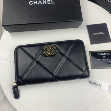 ChaneL・レザー コンチネンタルウォレット 財布 折財布