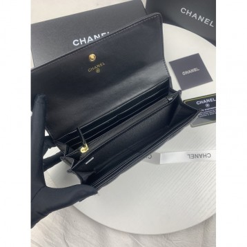 ChaneL・レザー コンチネンタルウォレット 財布 折財布