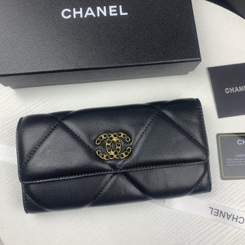 ChaneL・レザー コンチネンタルウォレット 財布 折財布
