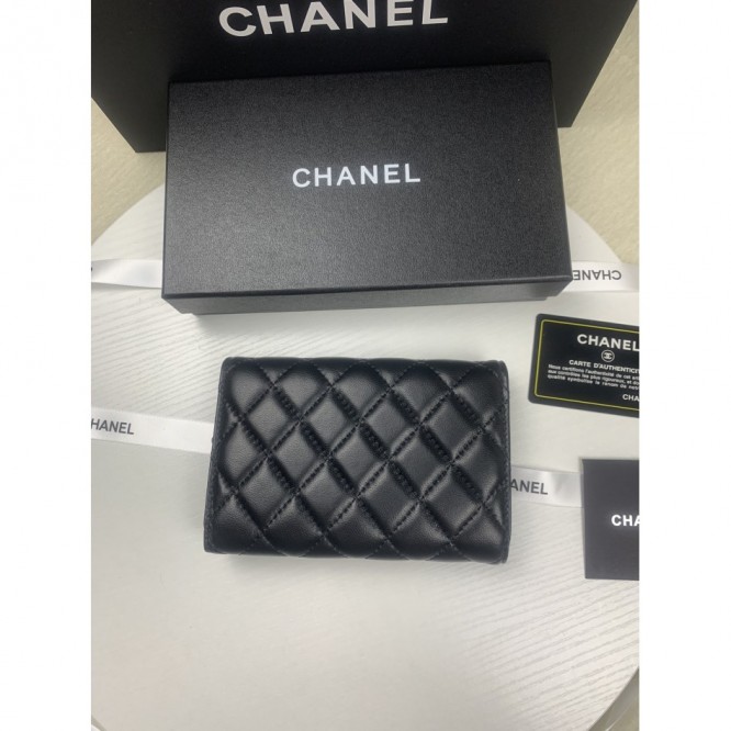 CHANELシャネル ミニ 三折り財布
