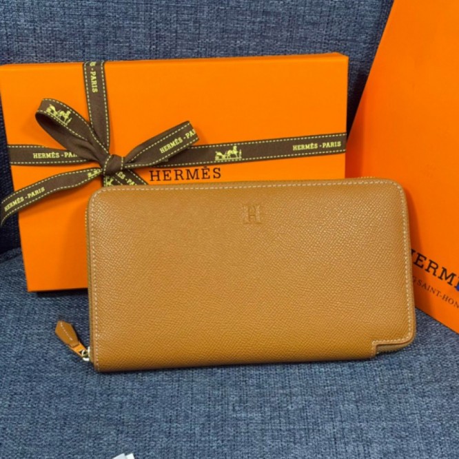 Hermes・レザー コンチネンタルウォレット 財布 折財布