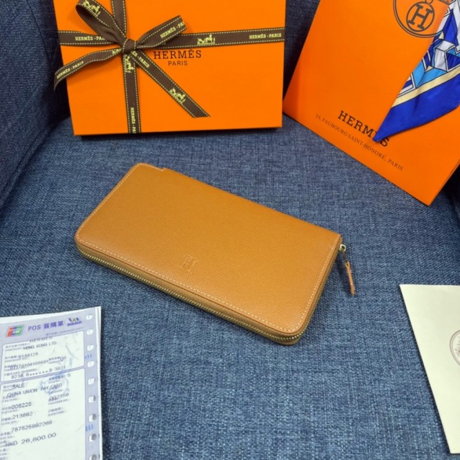 Hermes・レザー コンチネンタルウォレット 財布 折財布