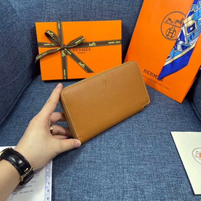 Hermes・レザー コンチネンタルウォレット 財布 折財布