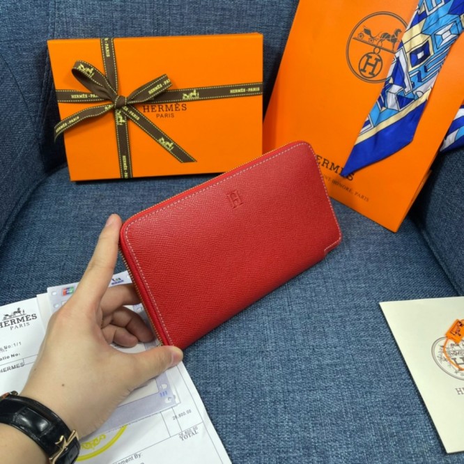 Hermes・レザー コンチネンタルウォレット 財布 折財布
