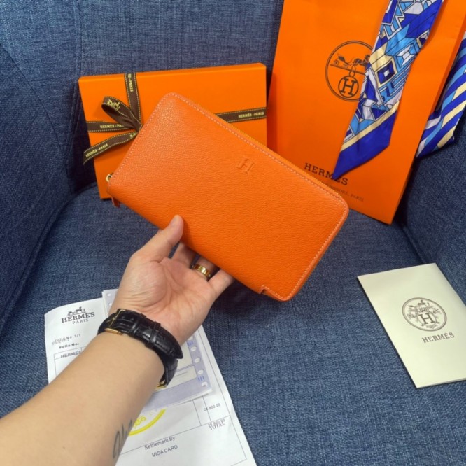 Hermes・レザー コンチネンタルウォレット 財布 折財布